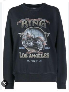 Anine Bing Ramona Biker Sweatshirt
